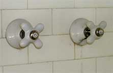 broken shower knob