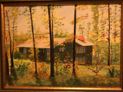 Oil painting of the house in Hebron